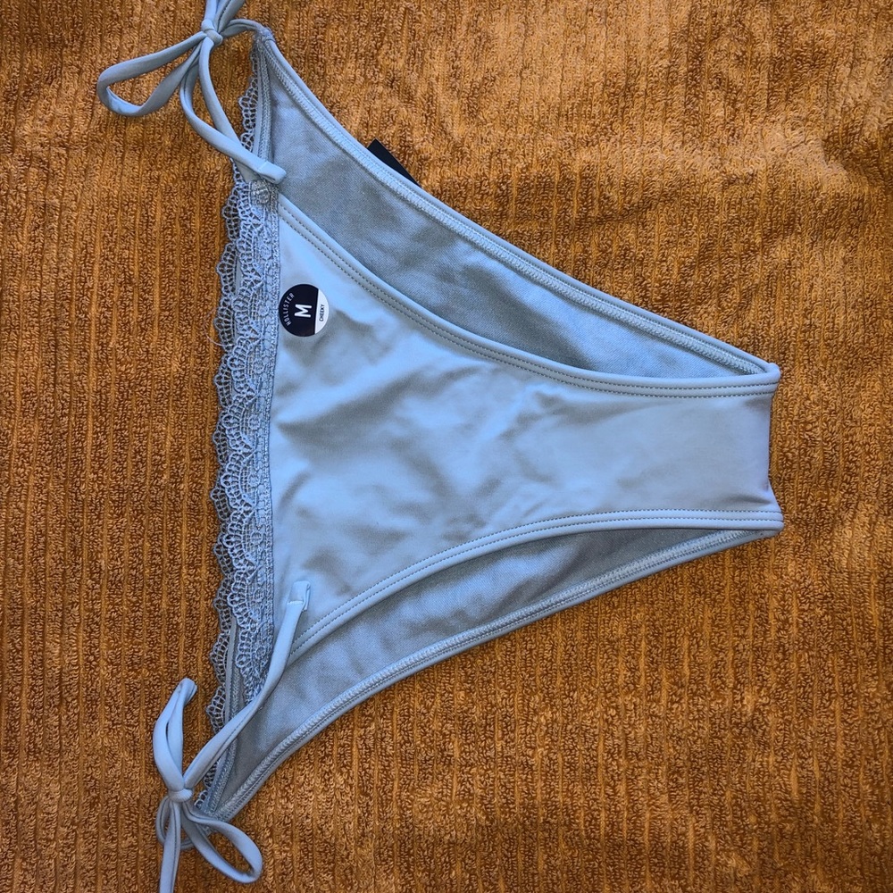 Hollister light blue cheeky swim bottoms